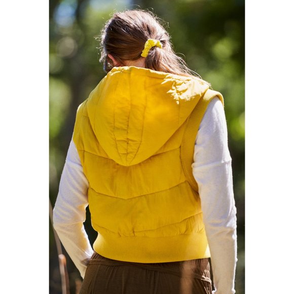 NWT FP Movement Nature Seeker Puffer Vest / Yellow - Picture 4 of 5